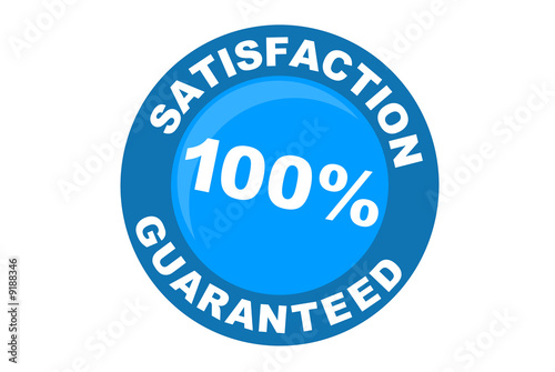 Illustration: 100% satisfaction guaranteed 100% satisfaction guaranteed