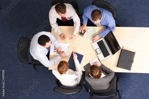 Photo: building strategy - business people meeting building strategy - business people meeting