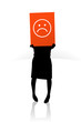 Sad face sign