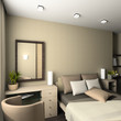Iinterior of modern bedroom. 3D render