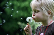 kind und pusteblume
