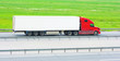 blank moving billboard truck