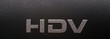 Label on body of HDV camcorder