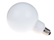Big white compact bulb isolated on white background