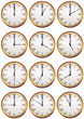 Photos : Collection d\'horloges anciennes heure par heure (d�tour�)