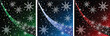 Vector Christmas background with stars and snowflakes