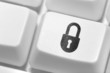 The button with an emblem of an antispam on the keyboard.
