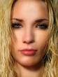 Photo: blonde girl light eyes close up blonde girl light eyes close up