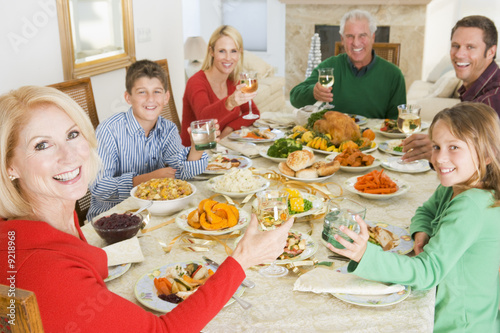 Photo: Family All Together At Christmas Dinner Family All Together At Christmas Dinner