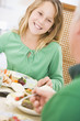 Girl At Christmas Dinner