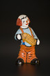 Payaso sobre fondo negro