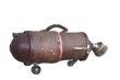 old vacuum cleaner isolated