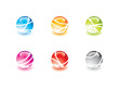 Glossy marble set