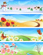 four seasons landscape