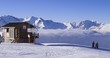 Extreme sport - ski vacation in France white snow Extreme sport - ski vacation in France white snow
