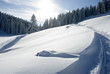 Winter landscape in mountains