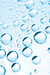Blue bubbles, close-up