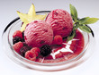 Ice cream with berries