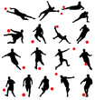soccer silhouettes
