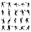 tennis silhouettes