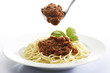 Spaghetti bolognese mit parmasankäse