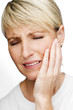 Photo: blond young woman in pain close up shoot blond young woman in pain close up shoot