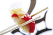 Nigiri sushi with tuna and ginger