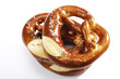 Pretzels, elevated view, close-up