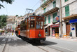historische Strassenbahn in Port de Soller - Mallorca - Spanien historische Strassenbahn in Port de Soller - Mallorca - Spanien