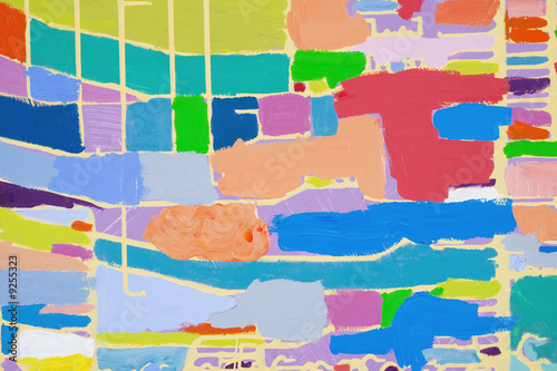 Photo: Close-up of an abstract pattern on a multi-colored background Close-up of an abstract pattern on a multi-colored background
