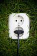 Photo: energy consept outllet in grass with slight vignetting energy consept outllet in grass with slight vignetting