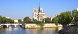 France, Paris: nice city view  with Notre Dame cathedral