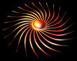 Abstract 3D sun
