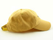 Yellow sports cap isolated over white Yellow sports cap isolated over white
