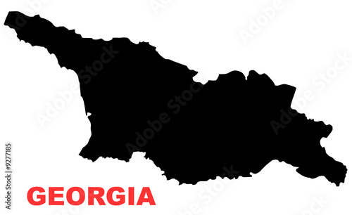 Illustration: Georgia Map High resolution Georgia Map High resolution