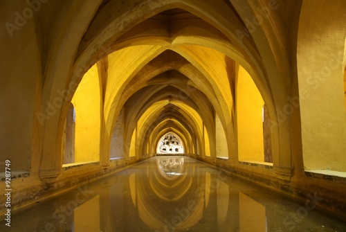 ARABIC BATH IN ALCAZAR OF SEVILLA (SPAIN)