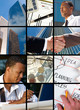 Collection and Collage of modern day business