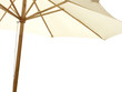 parasol bois sur fond blanc