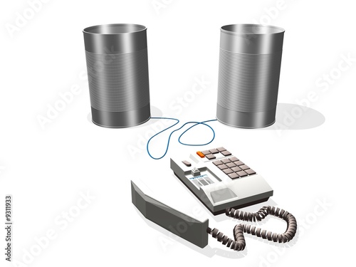 Illustration: Tins and Phone Tins and Phone