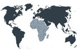 Weltkarte, world map