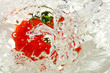 Spalsh with fresh tomato