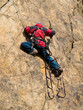 rock climber at ladder