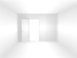 Abstract 3d room of white color