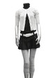 clothing on mannequin isolated on white