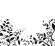 vecteur série - design floral bordure