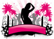 Fashion dancefloor pink flyer