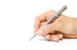 woman writing with a pen