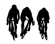 Arrivée de course cycliste