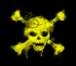 skull jaune & noir