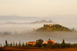 Morgennebel in der Toskana, Crete, Val d Orcia, Italien